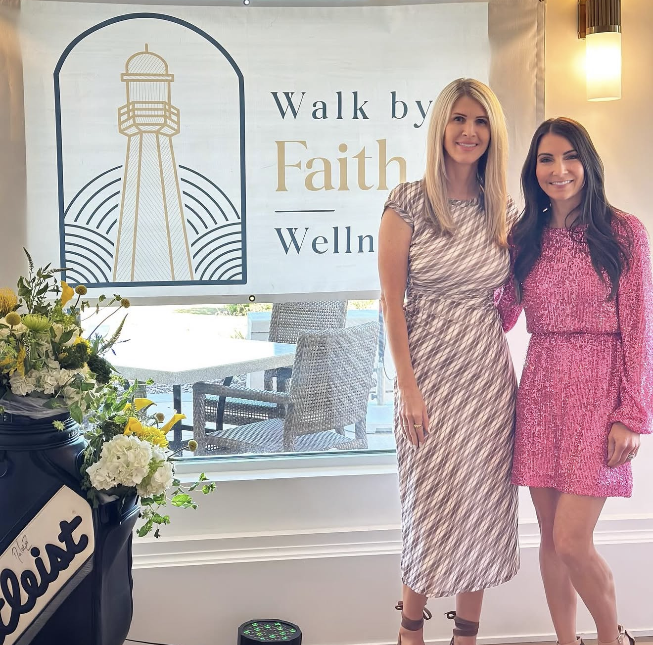 Two clinic operators outside Walk By Faith Wellness in Jacksonville, Florida